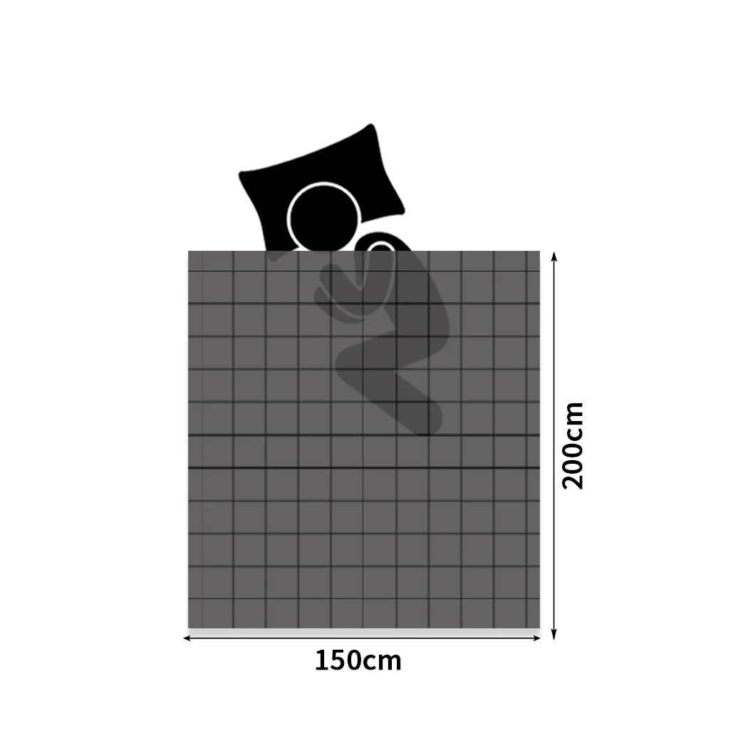 Wylie Throw Soft Blanket Cool Summer Sofa Bedsheet Rug Luxury Reversible Single - Grey - Nurns