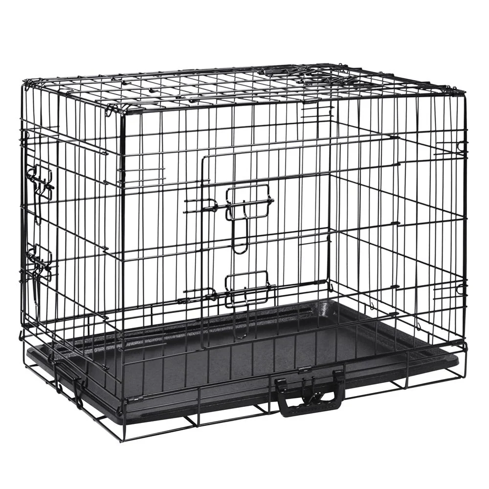 Dog Cage 24inch Pet Cage - Black - Nurns
