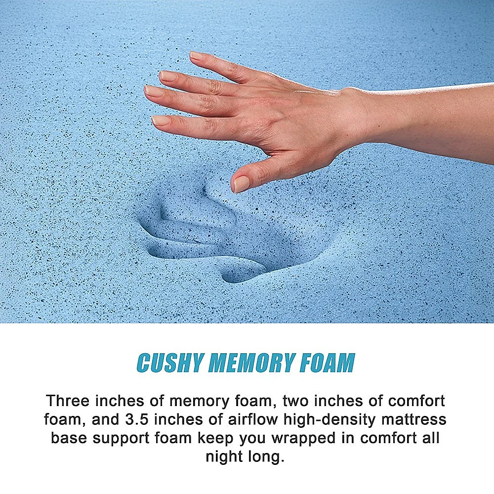 Kairos 30cm Mattress Memory Foam Green Tea Infused - Single - Nurns