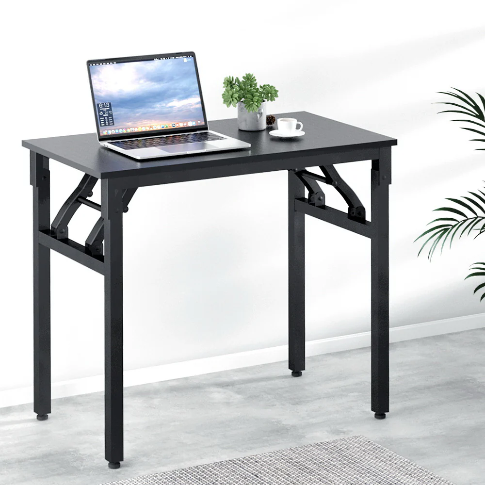 Artiss Computer Desk Foldable Black 80cm - Nurns