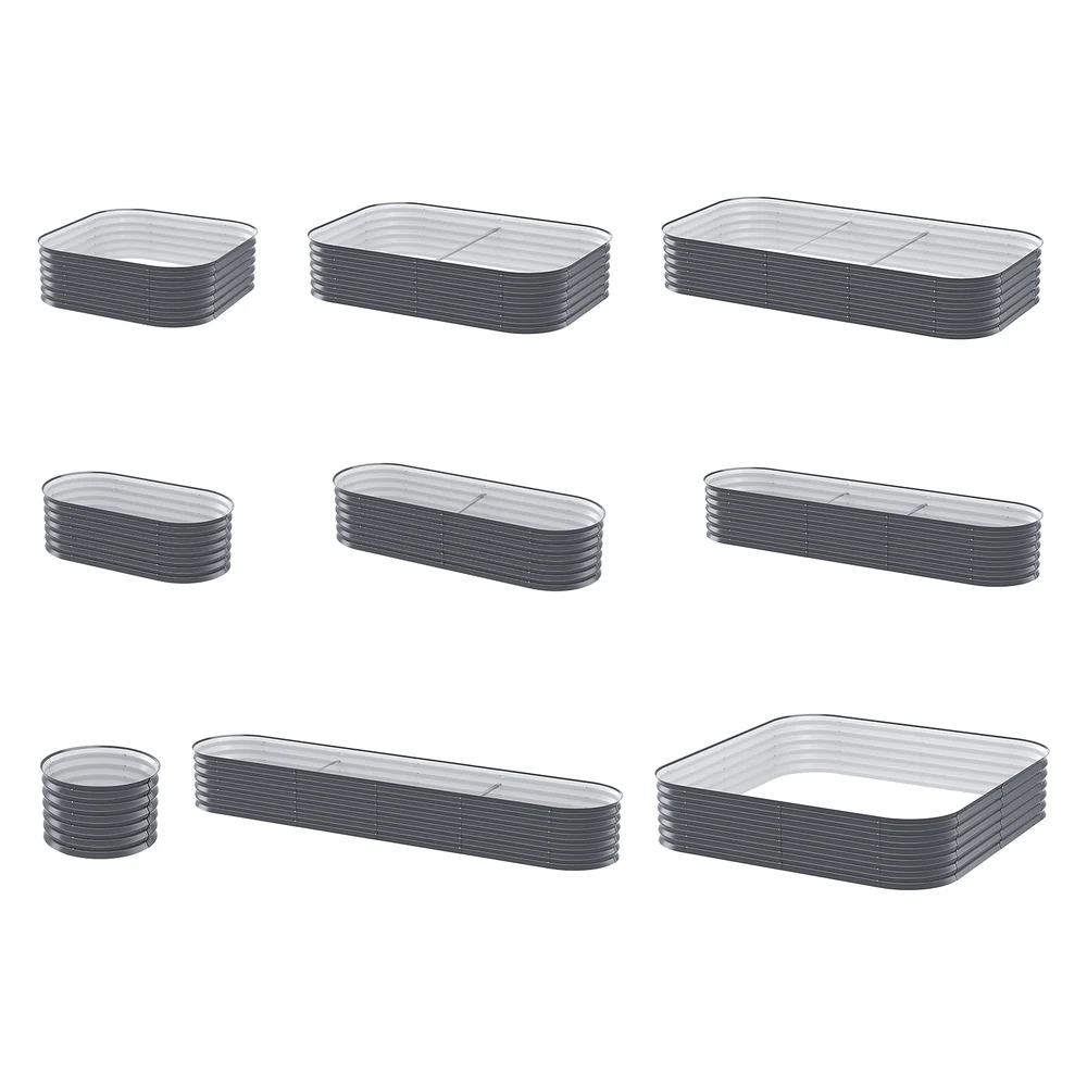 9-In-1 Modular Garden Bed Planter Box 40cm height - Nurns