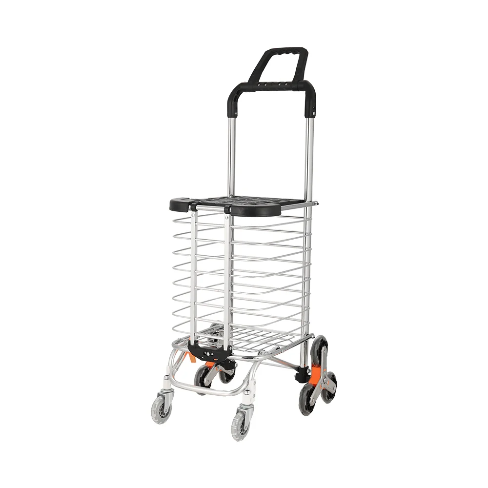Shopping Cart Trolley 35L Foldable Climbing Wheels - Nurns