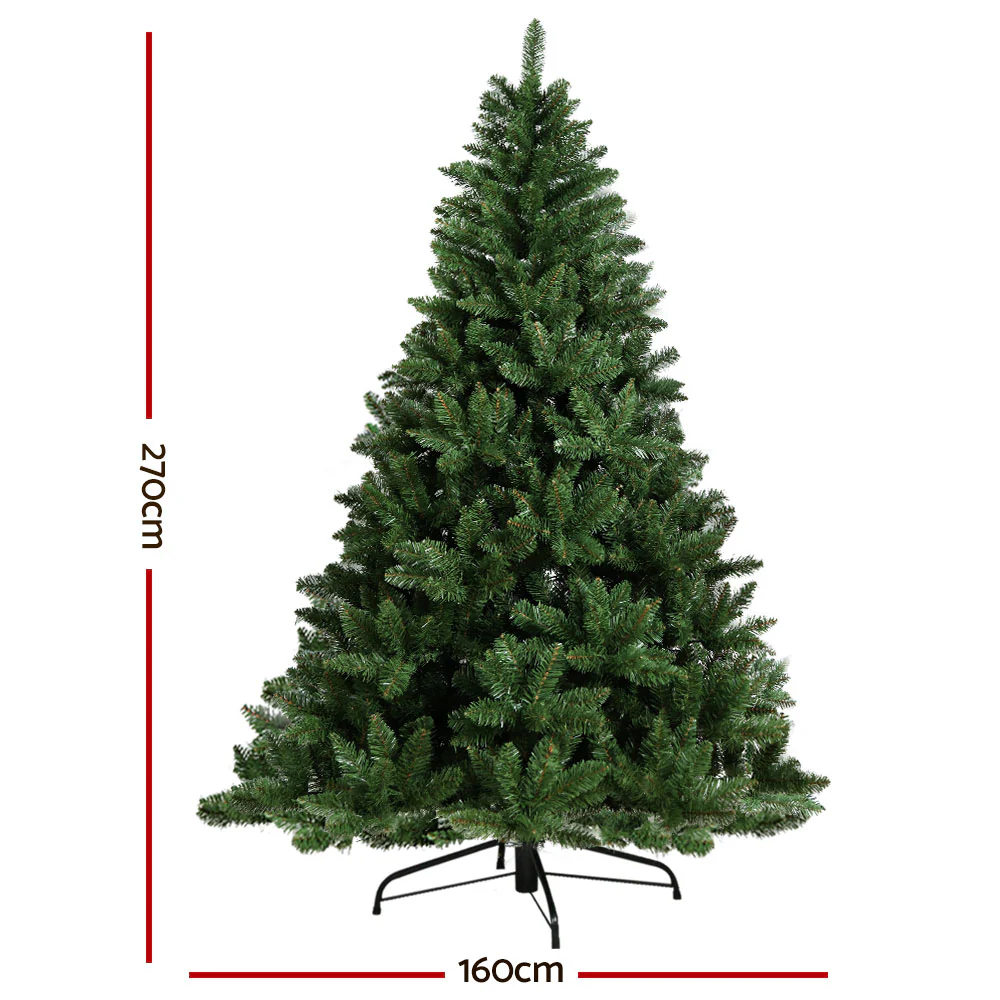 9ft 2.7m 1590 Tips Christmas Tree Green Xmas Tree Decorations - - Nurns