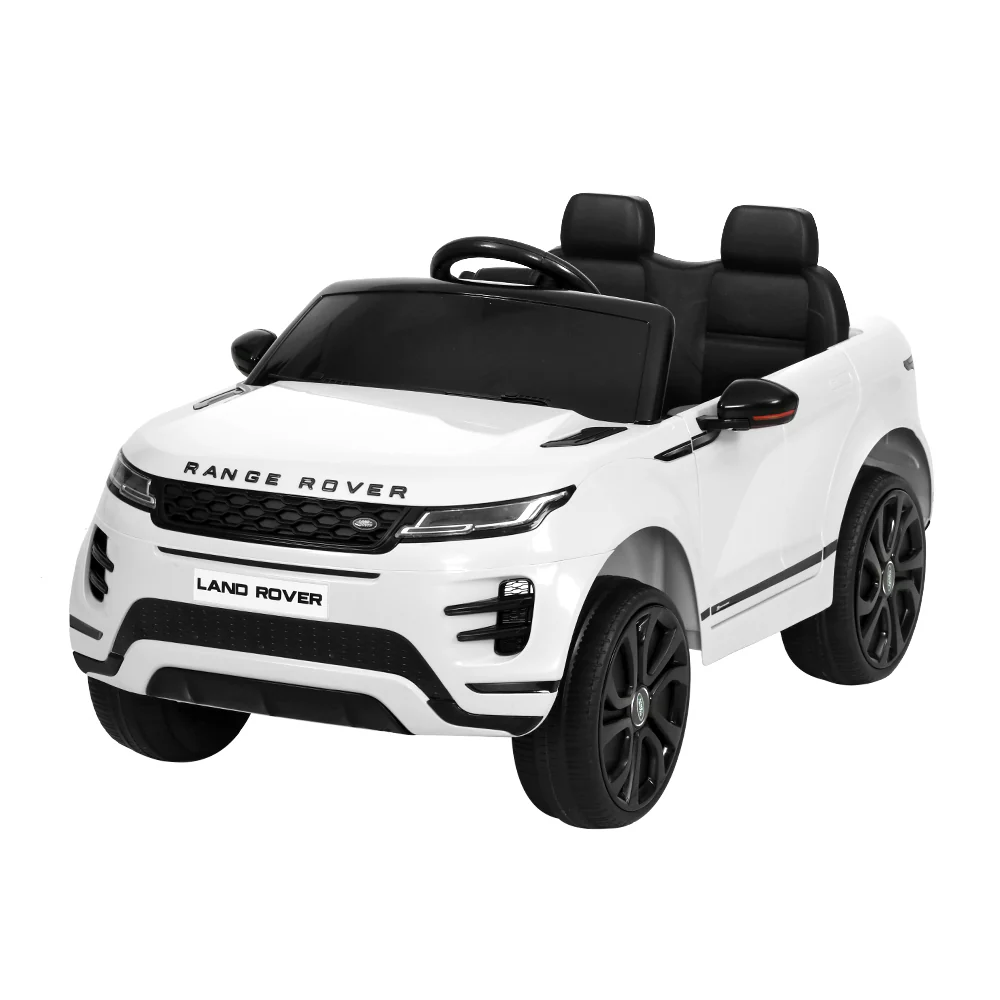 Kids Ride on Car Licensed Land Rover 12V Electric Car Toys Battery Remote - White - Nurns