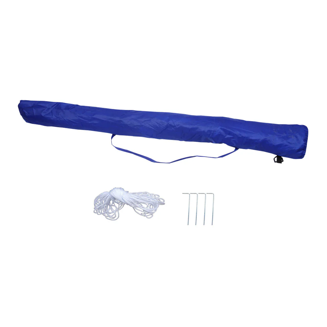 Mountview Beach Umbrella Outdoor Umbrellas Blue 2.13M - Nurns