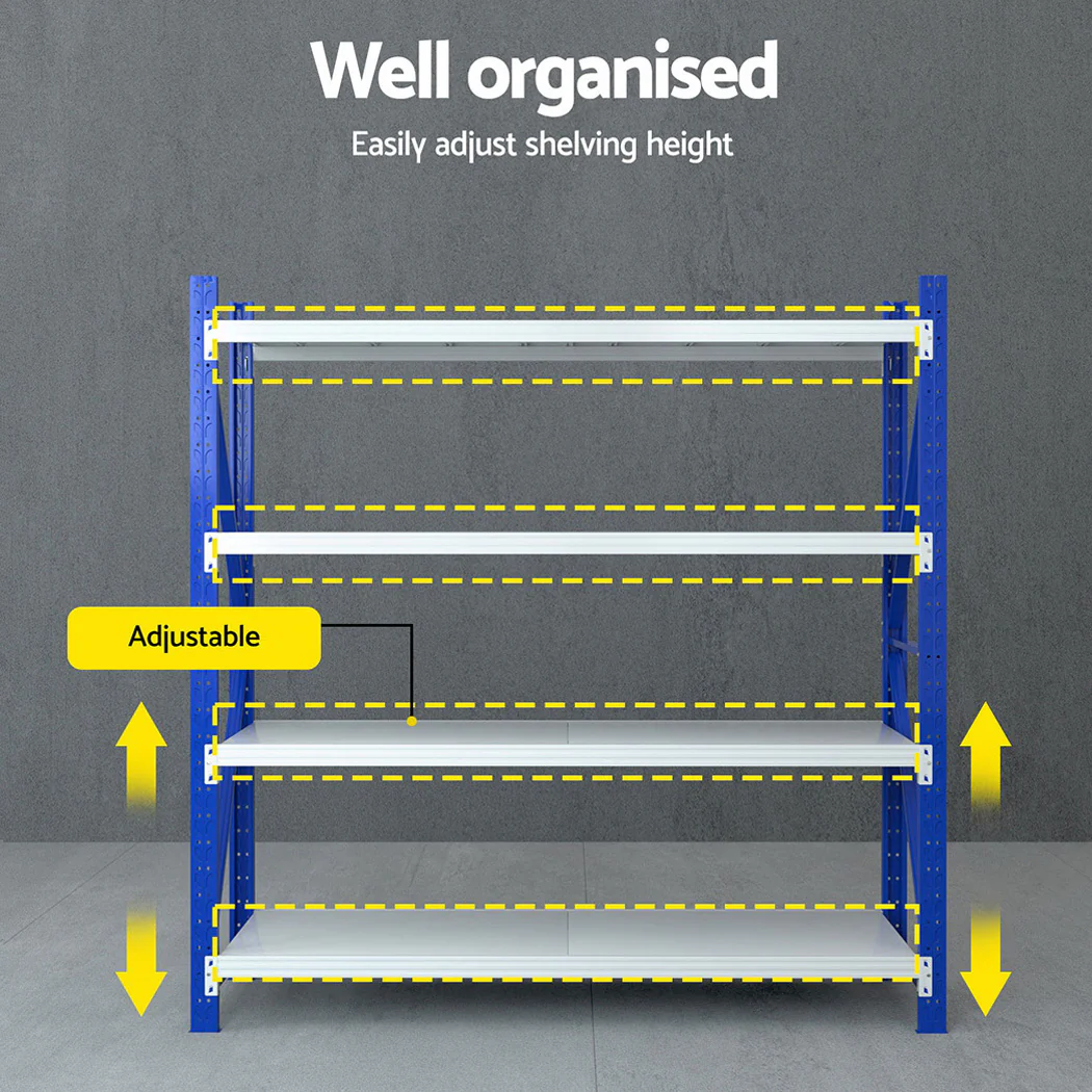 Giantz 2Mx2M Warehouse Shelving Garage Rack - Nurns