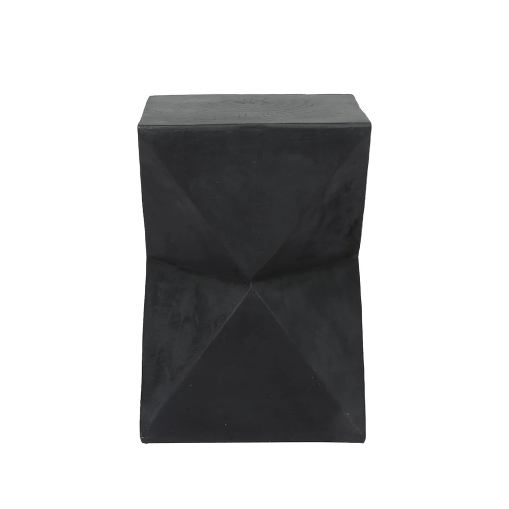 Idelle Side End Table Terrazzo Geometric - Black - Nurns