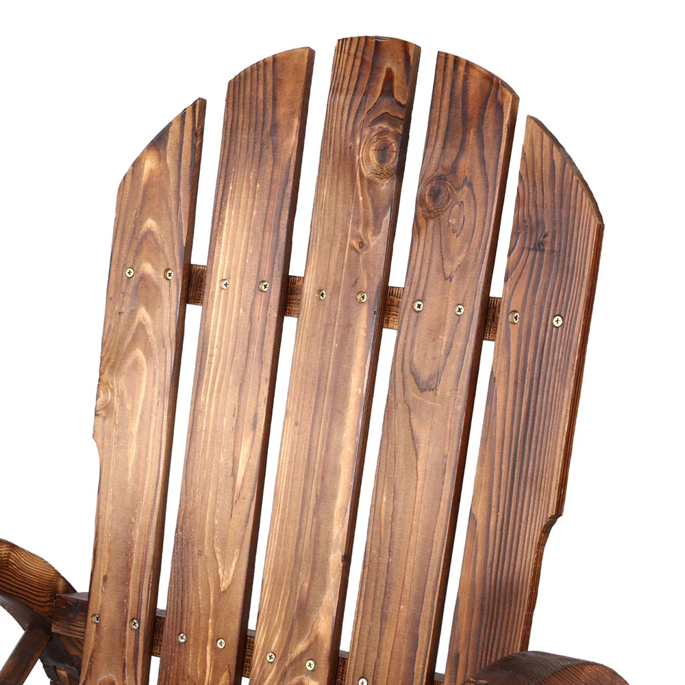 Wagon Wheels Rocking Chair - Brown - Nurns