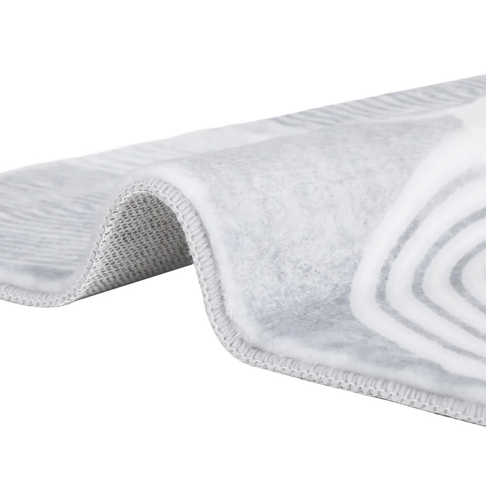 Seraphiel 160x230cm Floor Rugs Washable Area Mat Large Carpet Faux Rabbit Fur - Grey - Nurns