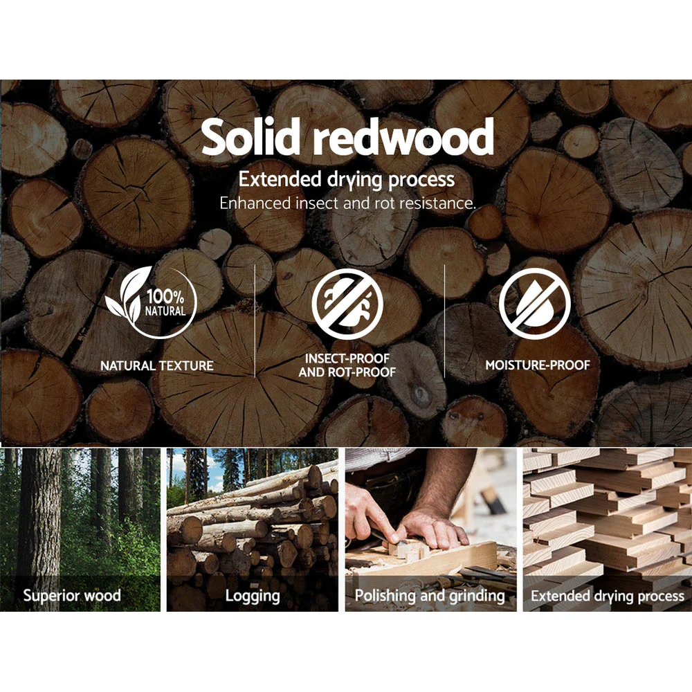 Artiss Wooden Office Chair Leather Seat Black - Nurns