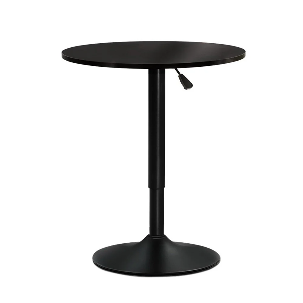 Bar Table Kitchen Tables Swivel Round Metal Black - Nurns