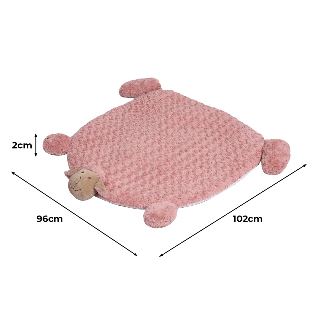 LARGE Dog Beds Pet Calming Squeaky - Pink - Nurns