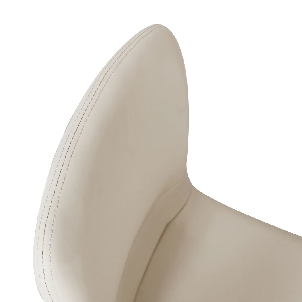 Elspeth Set of 4 Stackable Dining Chairs Kitchen - Beige - Nurns