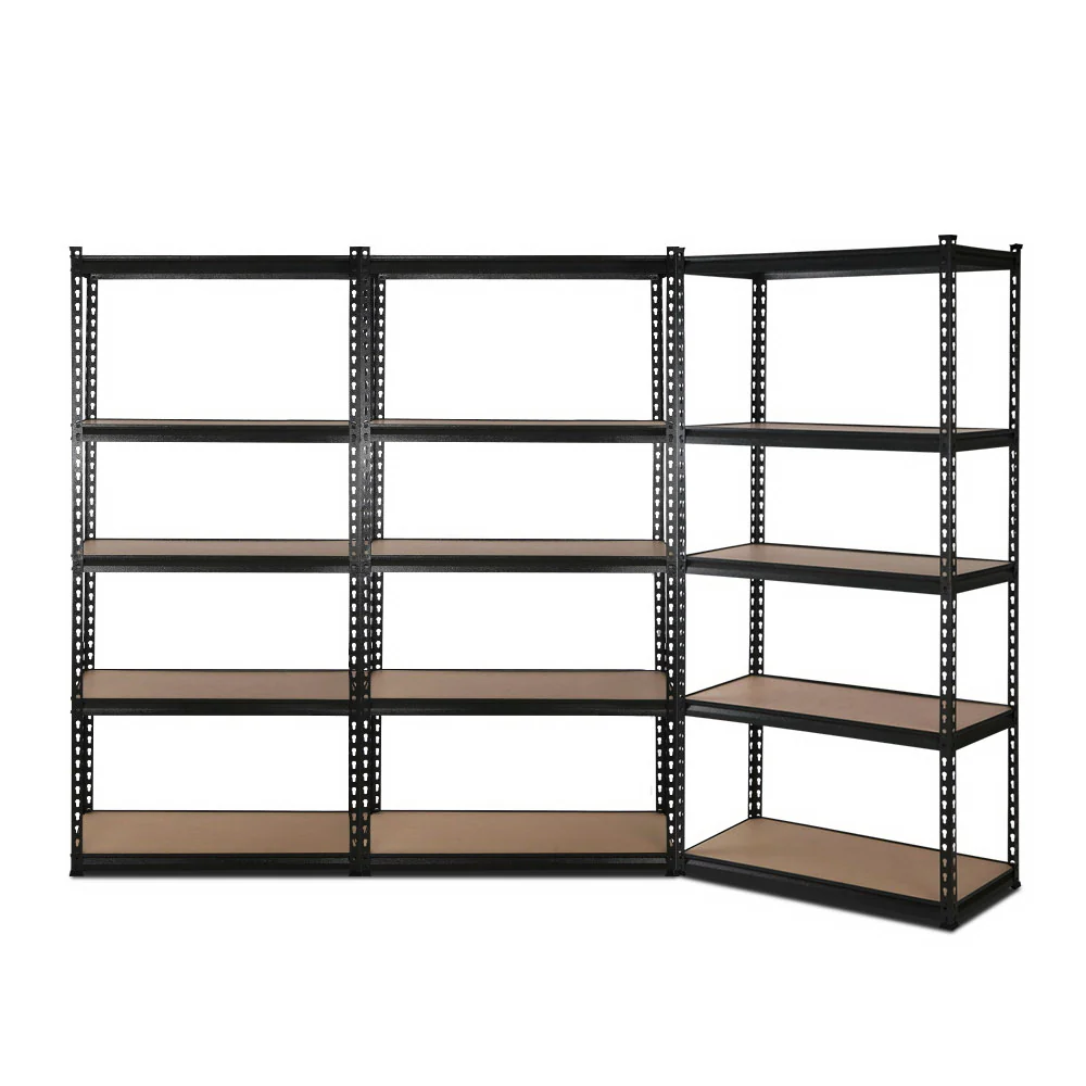 Giantz 3x1.8M Garage Shelving Warehouse Rack Pallet Racking Storage Shelve Black - Nurns