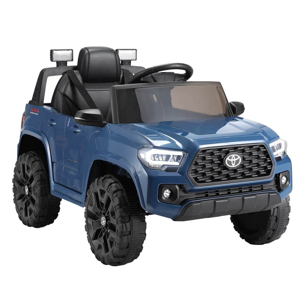 Kids Electric Ride On Car Toyota Tacoma Off Road Jeep Toy Cars Remote 12V - Blue - Nurns