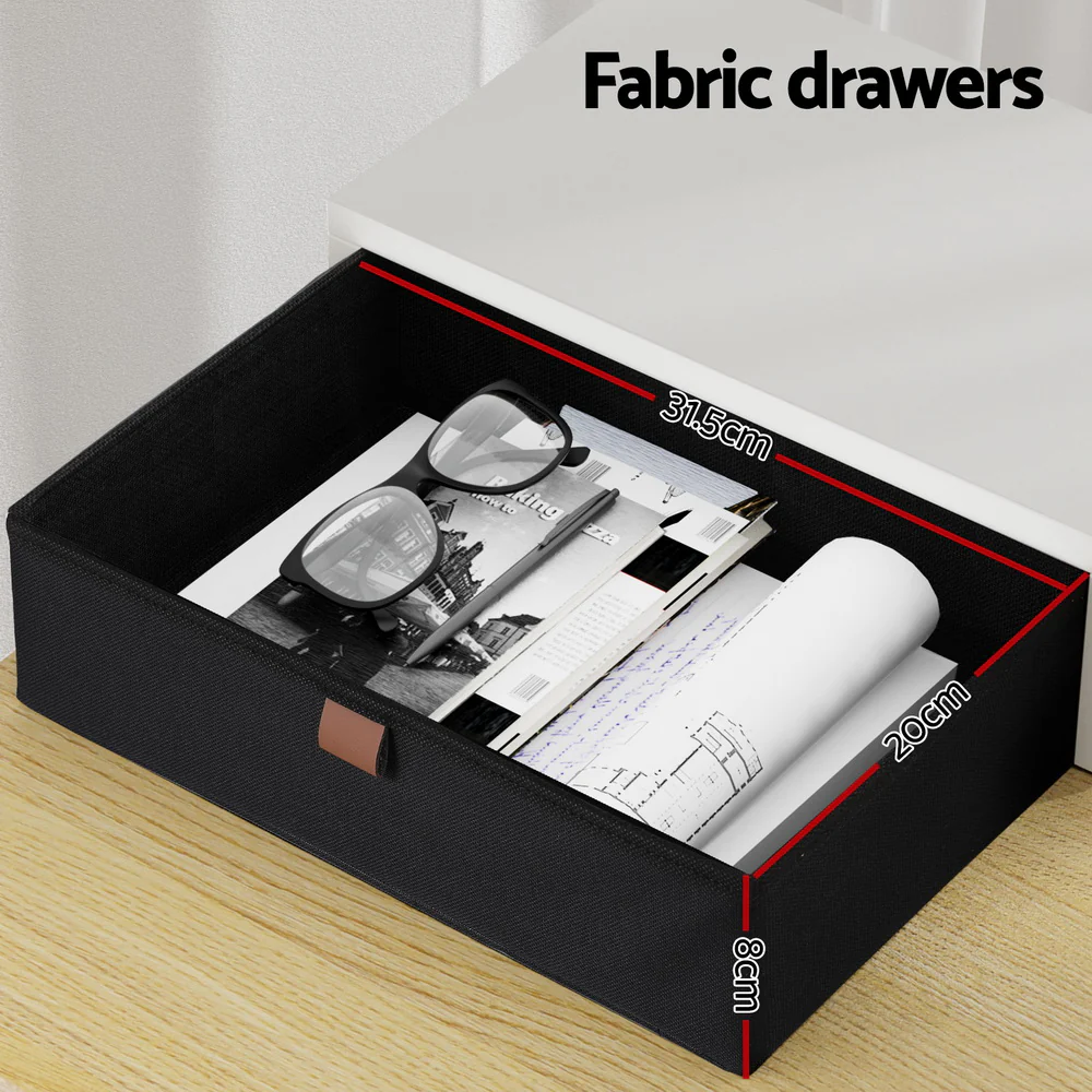 Artiss Standing Desk Desktop Storage Rack Shelf Removable Bookshelf Drawer 120cm - Nurns