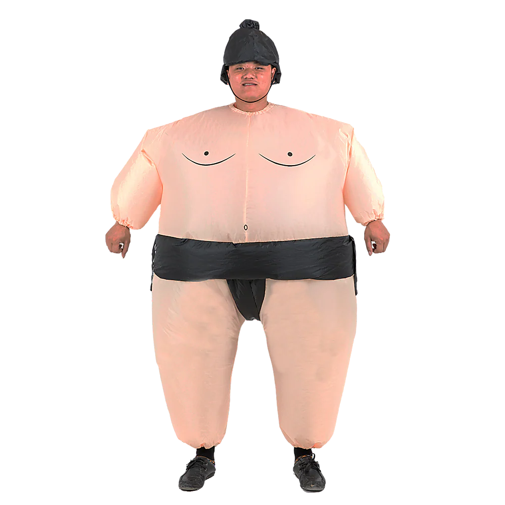 SUMO Fancy Dress Inflatable Suit - Fan Operated Costume - Nurns