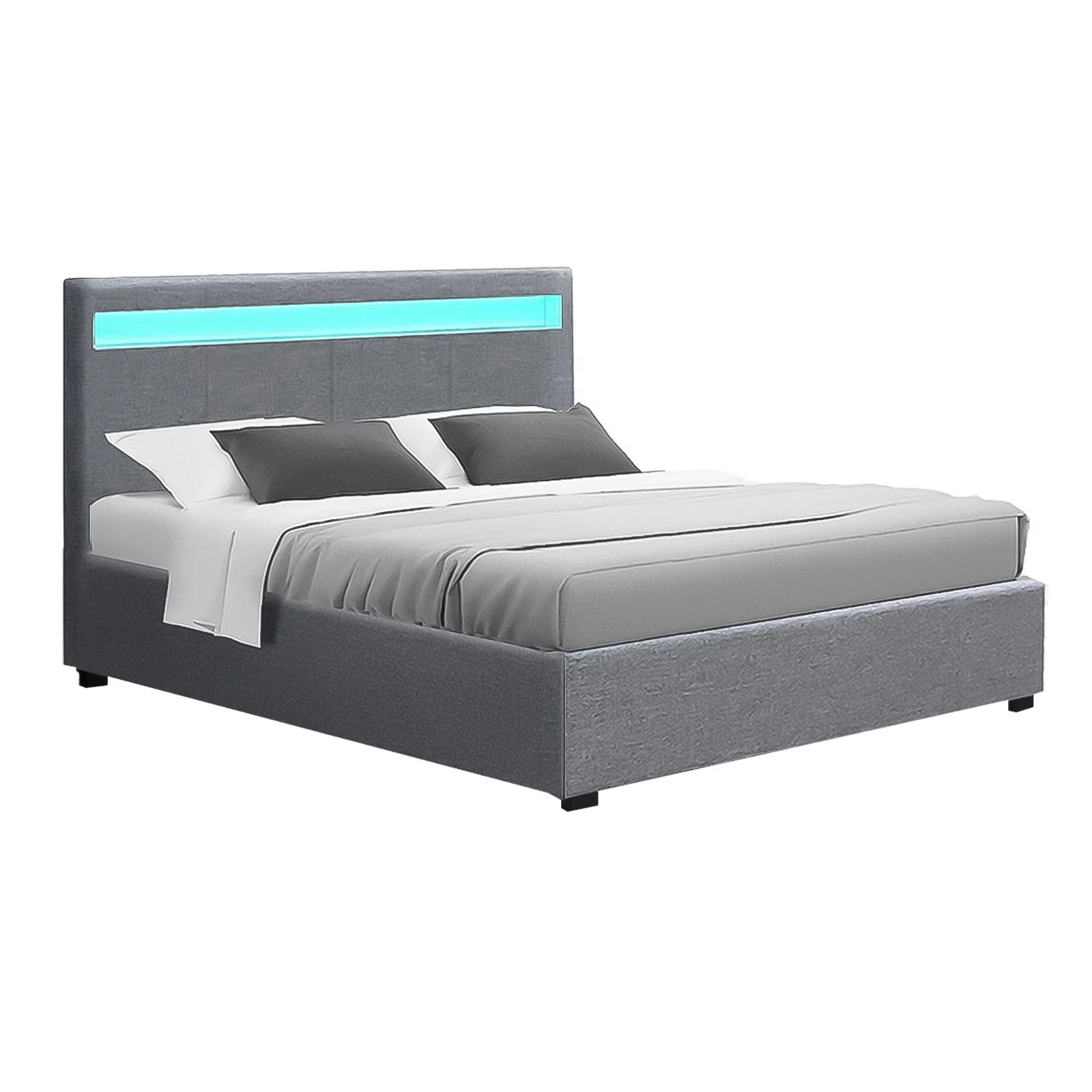 Pyrope 24cm Bed & Mattress Package - Grey Queen - Nurns