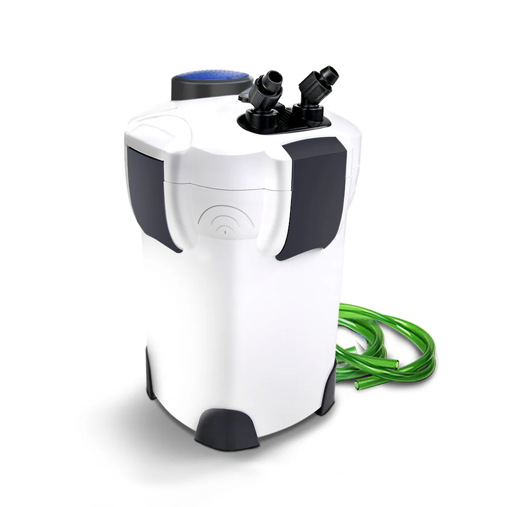 Aquarium External Canister Filter Aqua Fish Tank UV Light with Media Kit 1850L/H - Nurns