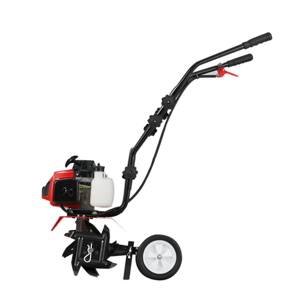 88CC Tiller Garden Cultivator Rototiller 4 Blades Soil Plower Rotary Hoe - Nurns