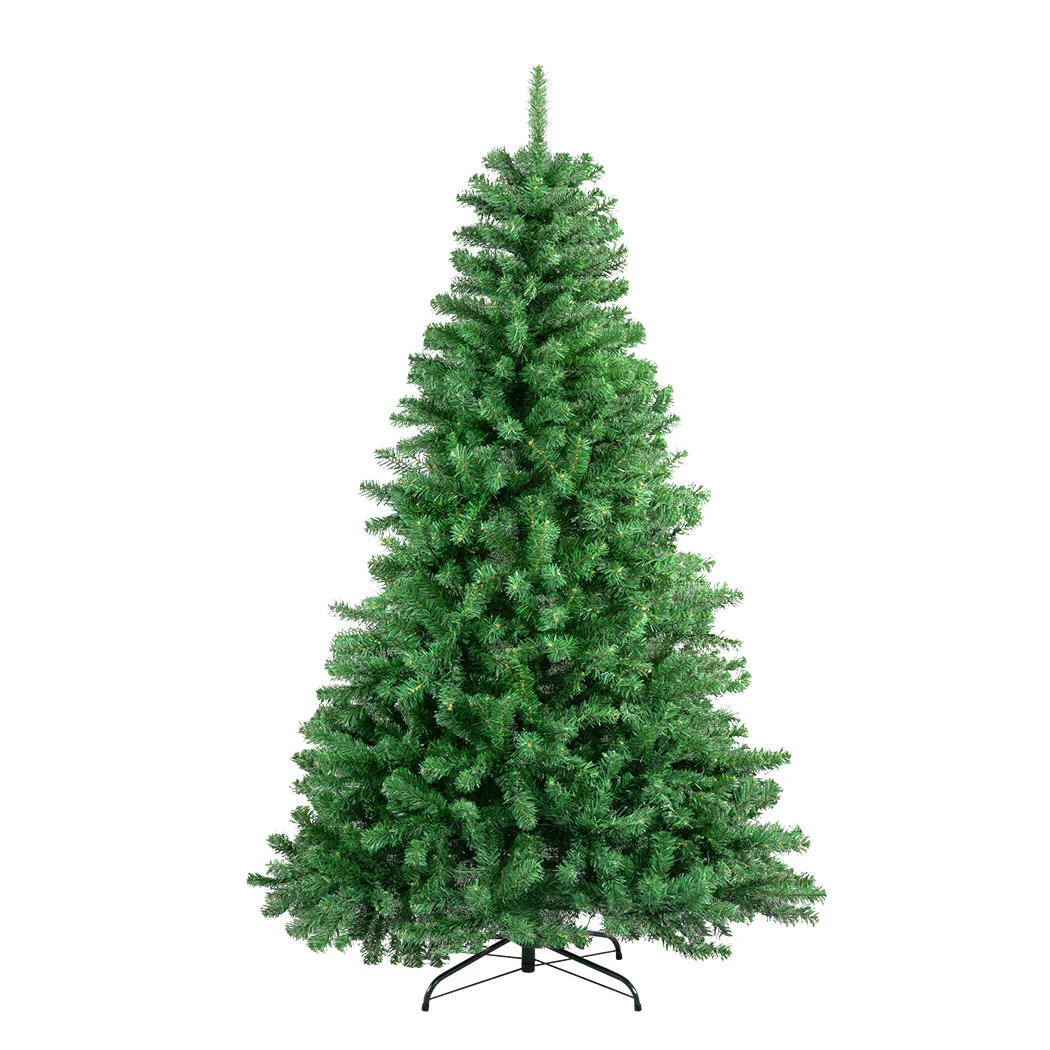 5ft 1.5m 500 Tips Pre Lit Artificial Christmas Tree 8Mode Led Lights Xmas Bushy Decor - Nurns