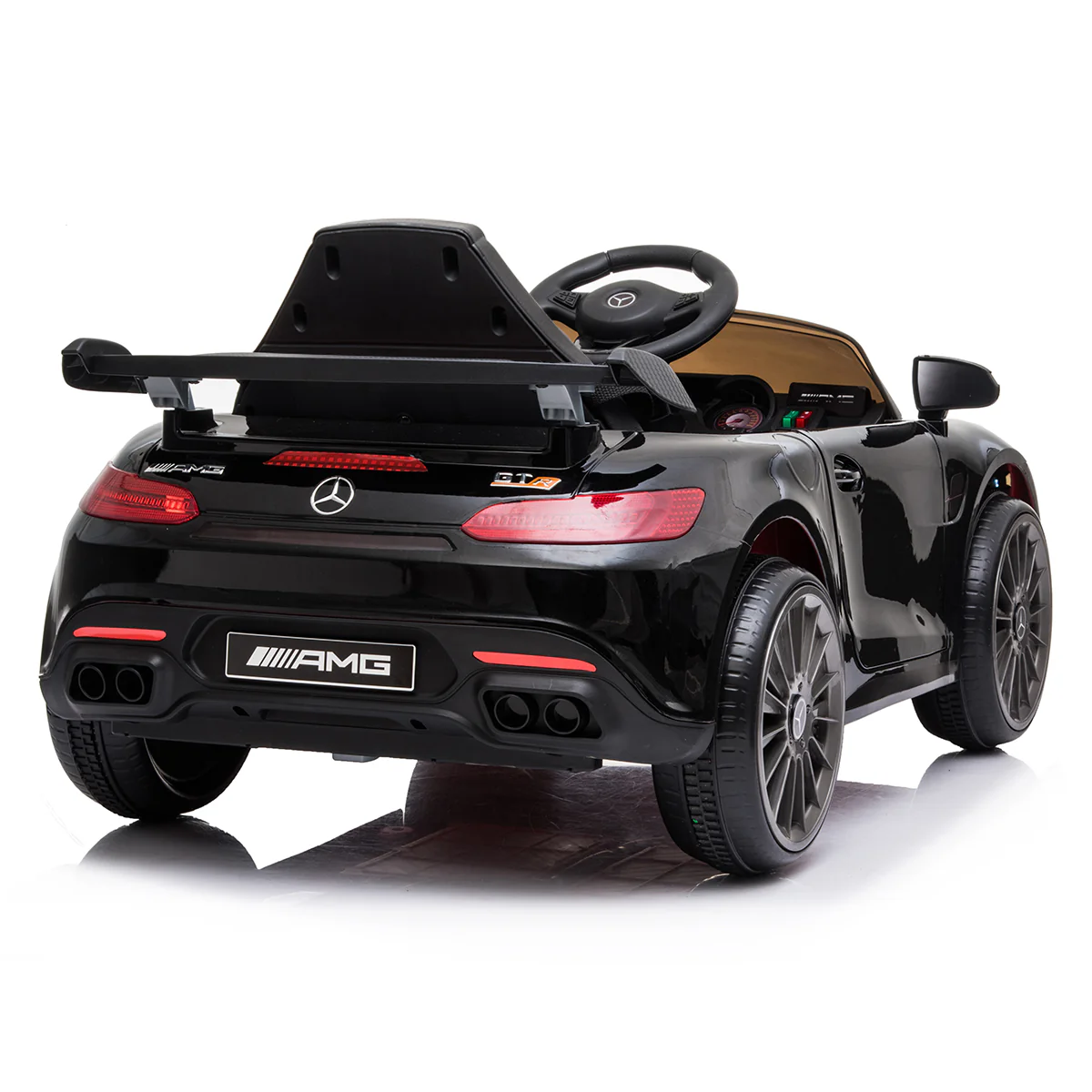 Mercedes Benz Licensed Kids Electric Ride On Car Remote Control - Black - Nurns