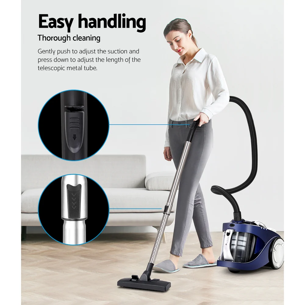Devanti 2200W Bagless Vacuum Cleaner Blue - Nurns