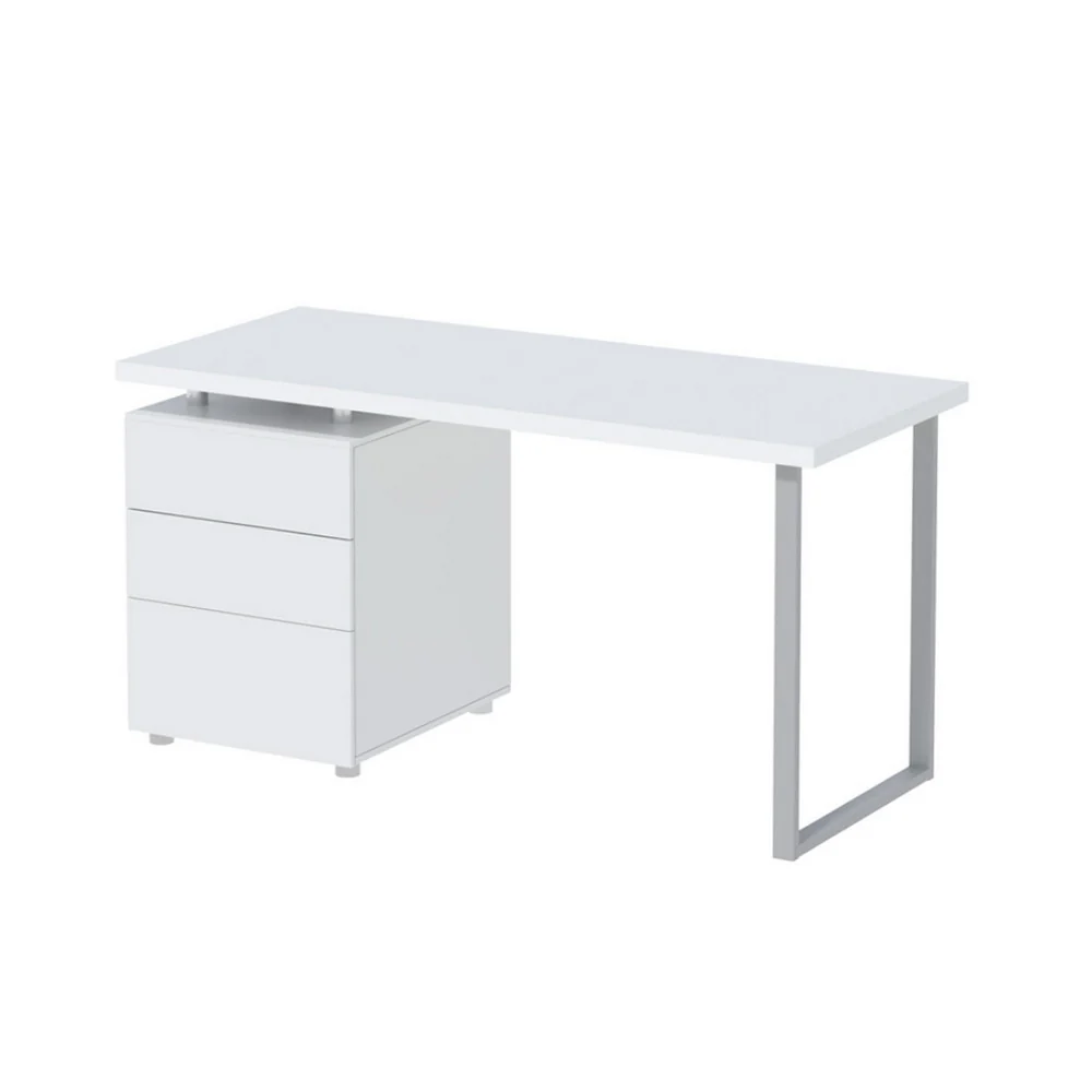 Artiss Computer Desk Drawer White 140cm - Nurns