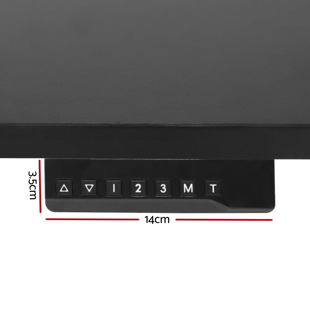 Artiss Standing Desks L-Shape Motorised 160cm Black - Nurns