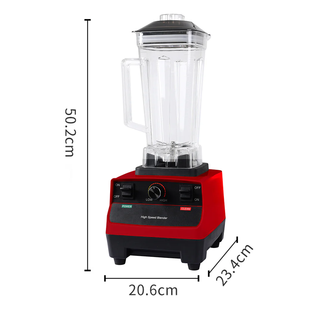 Spector 2L Commercial Blender Smoothie Red - Nurns