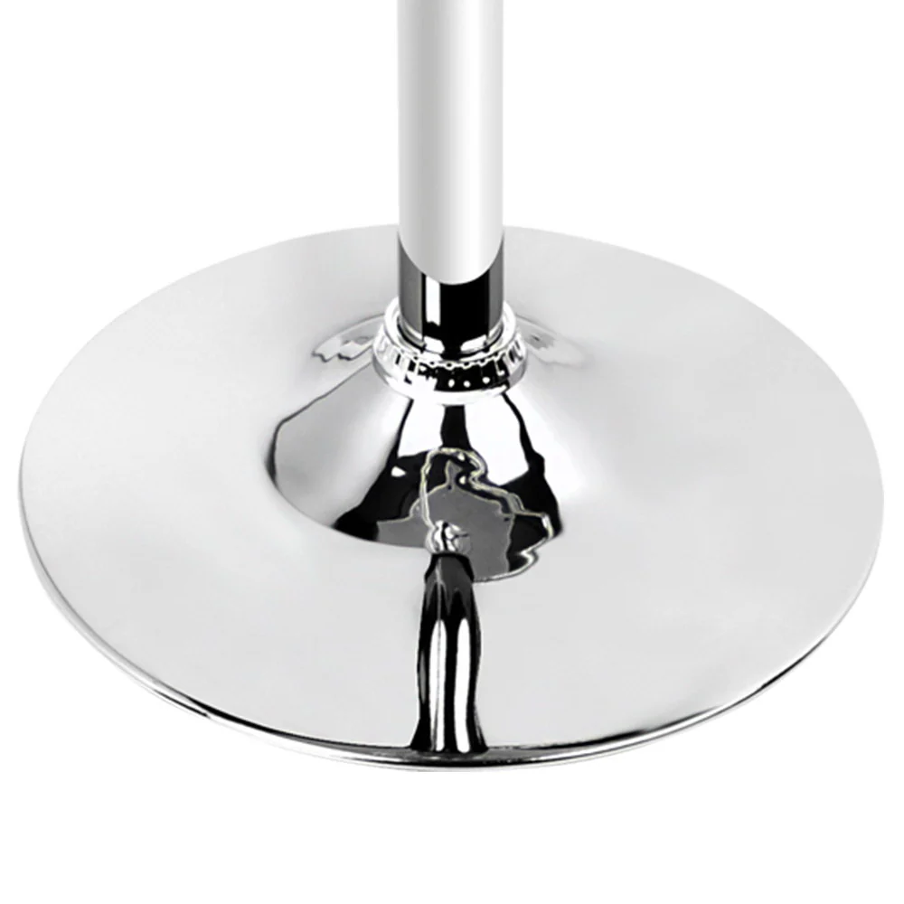 Bar Table Kitchen Tables Swivel Round Metal White - Nurns