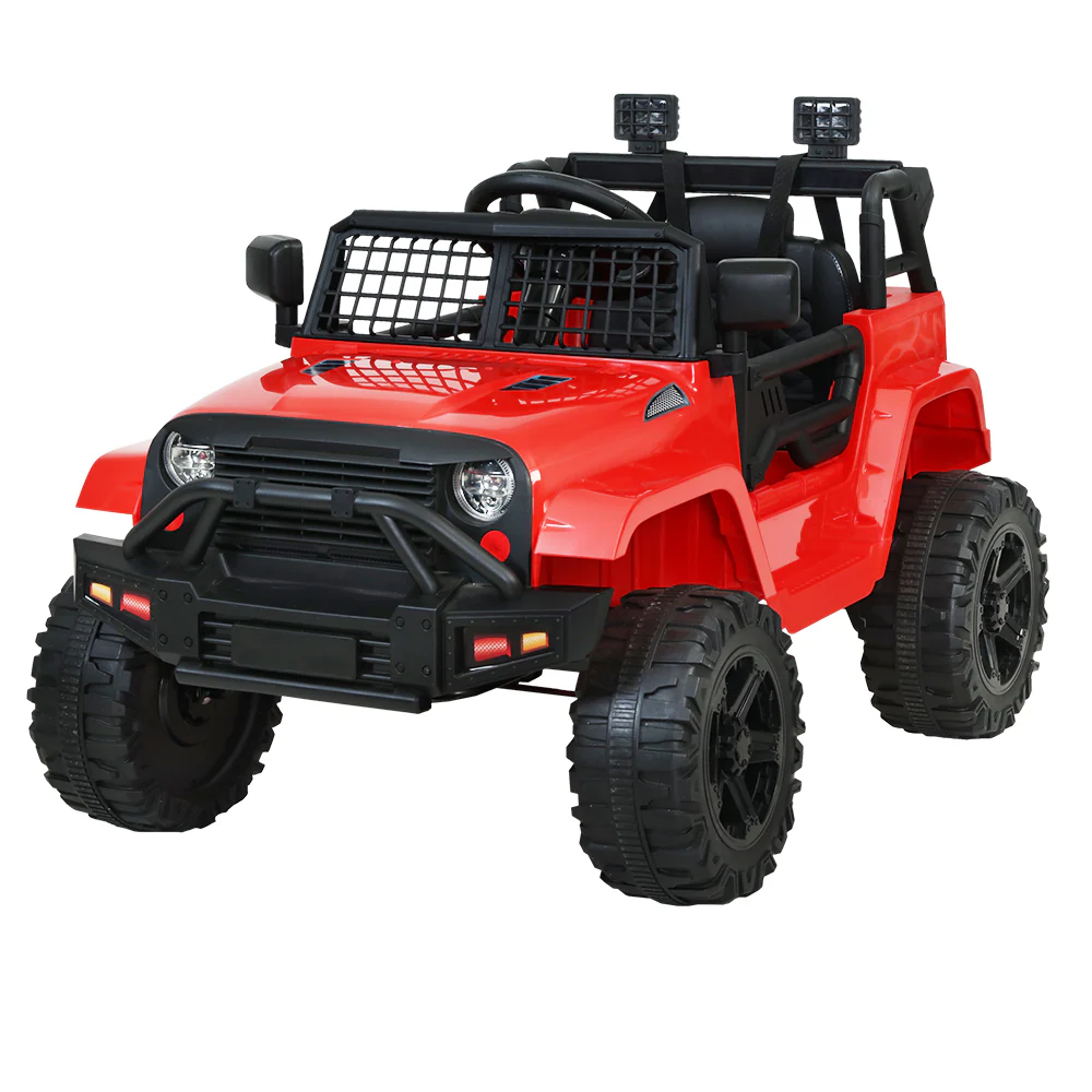 Kids Ride on Car Electric 12V Car Toys Jeep Battery Remote Control - Red - Nurns