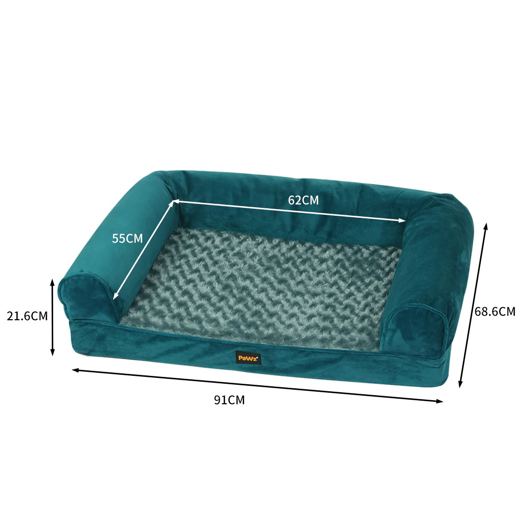 LARGE Dog Beds Pet Sofa Bedding Soft Warm - Blue - Nurns