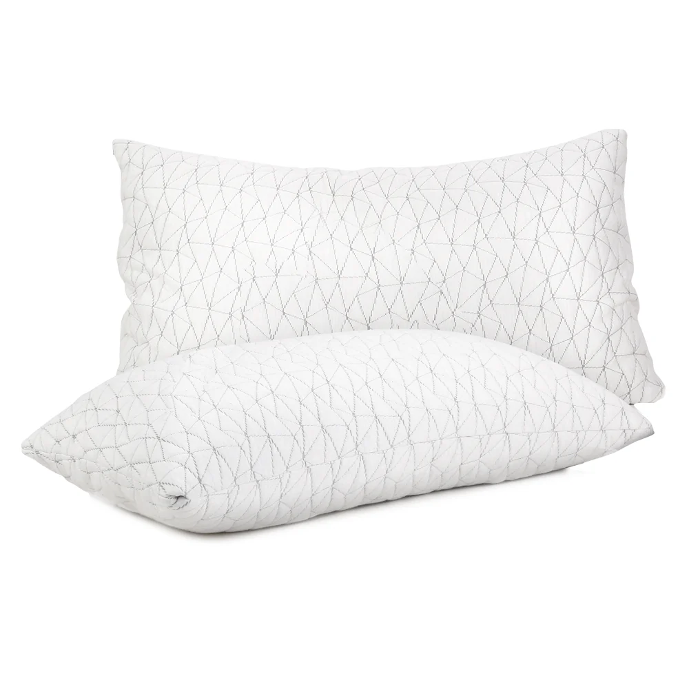 Set of 2 Memory Foam Pillow Single Size - Nurns