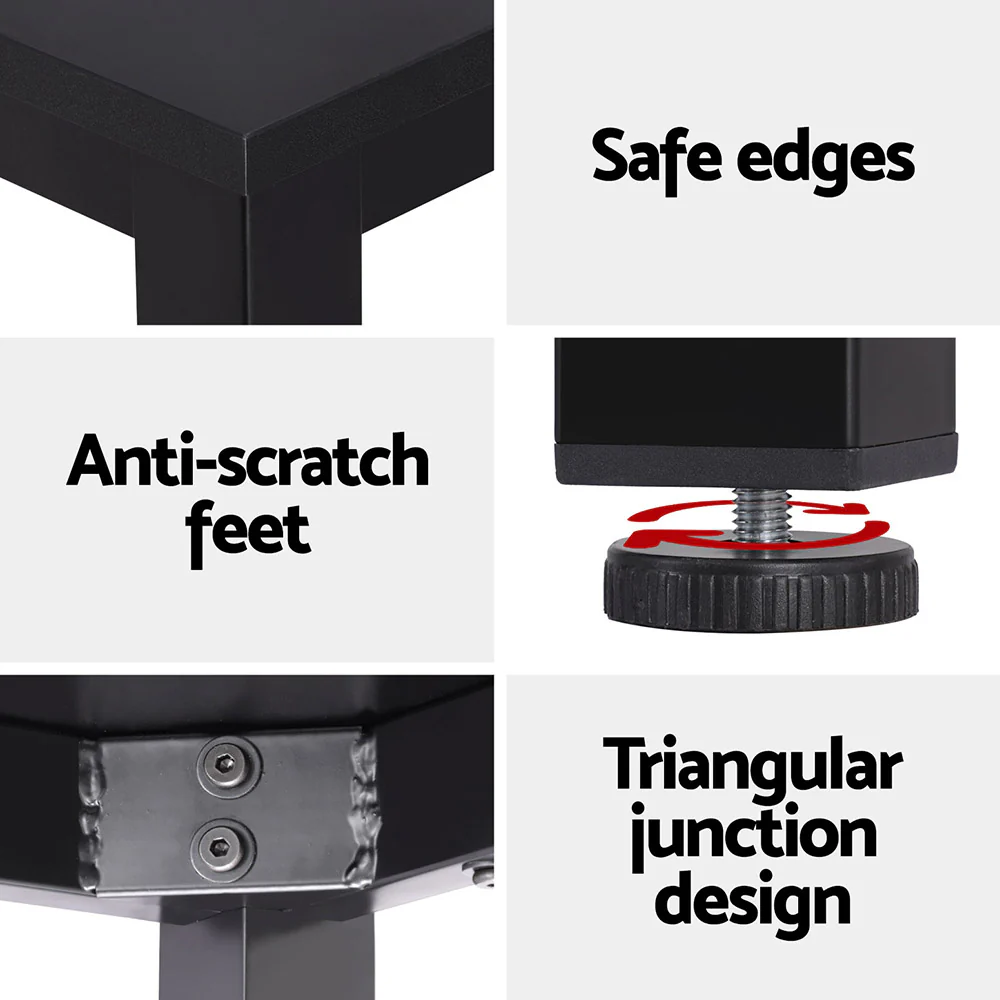 Artiss Computer Desk Home Office Study Table Black 120cm - Nurns