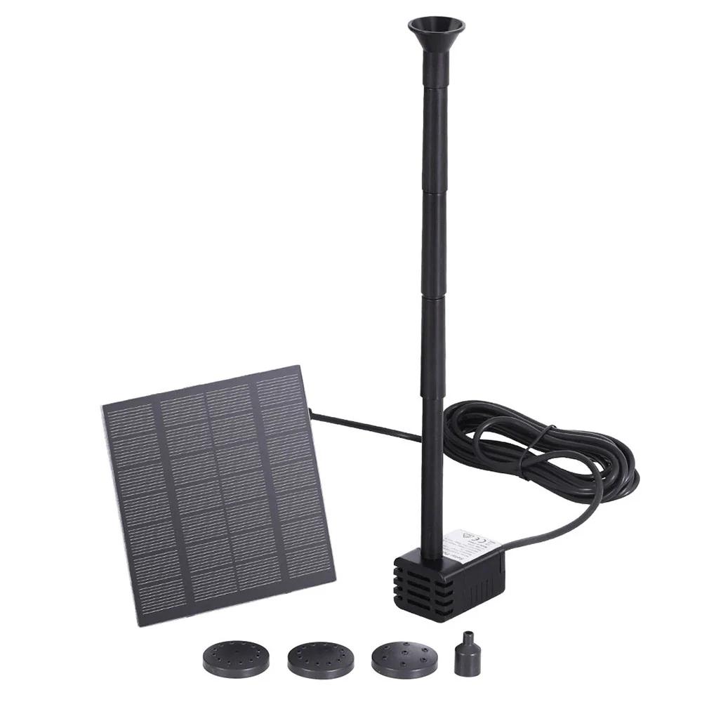 Solar Pond Pump Submersible Powered Garden Pool Water Fountain Kit 2.6FT - Nurns