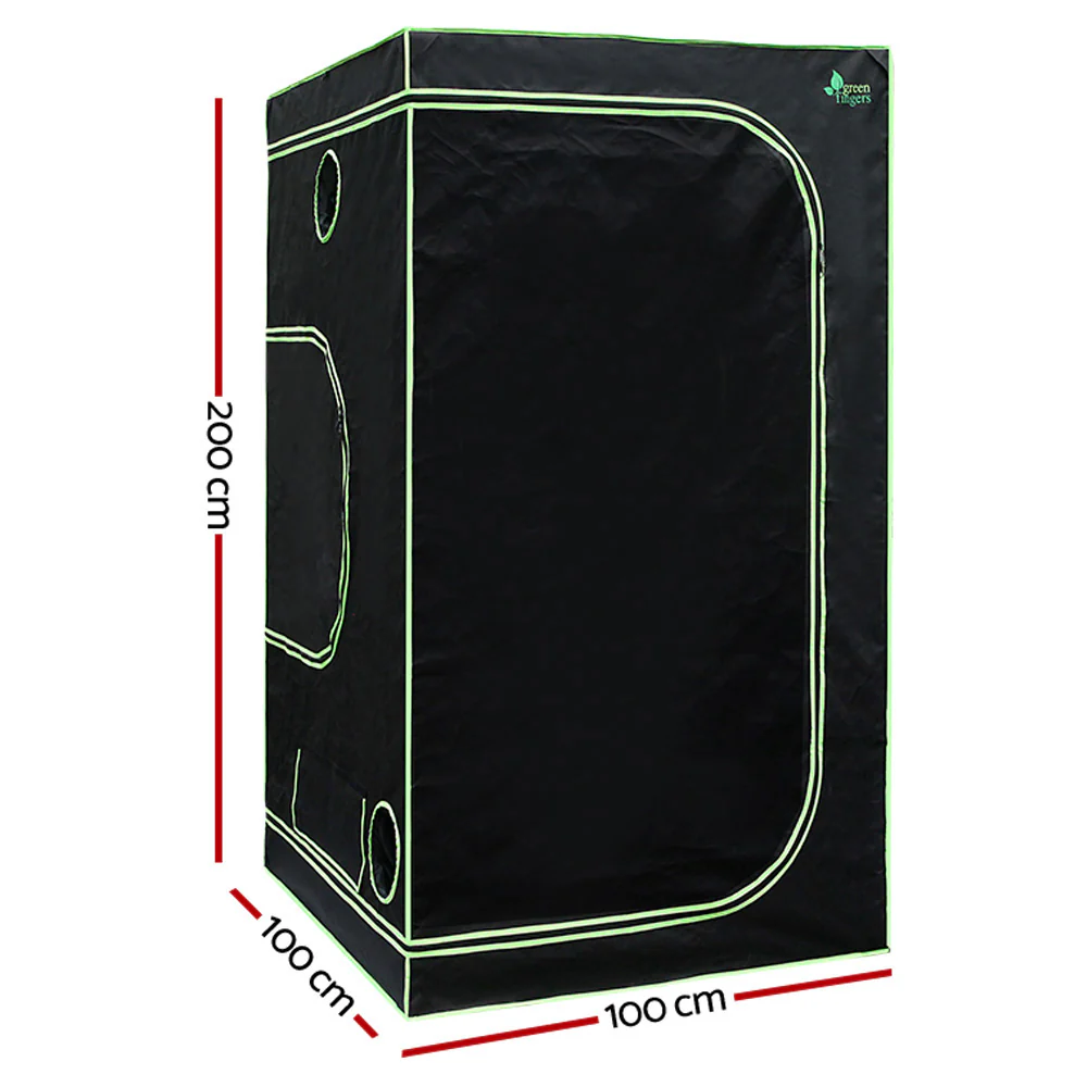 Grow Tent 100x100x200CM Hydroponics Kit Indoor Plant Room System - Nurns