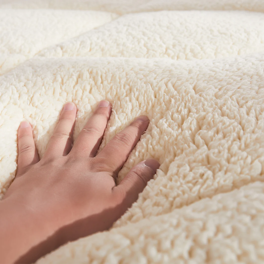Double DreamZ Mattress Topper 100% Wool Underlay - Nurns