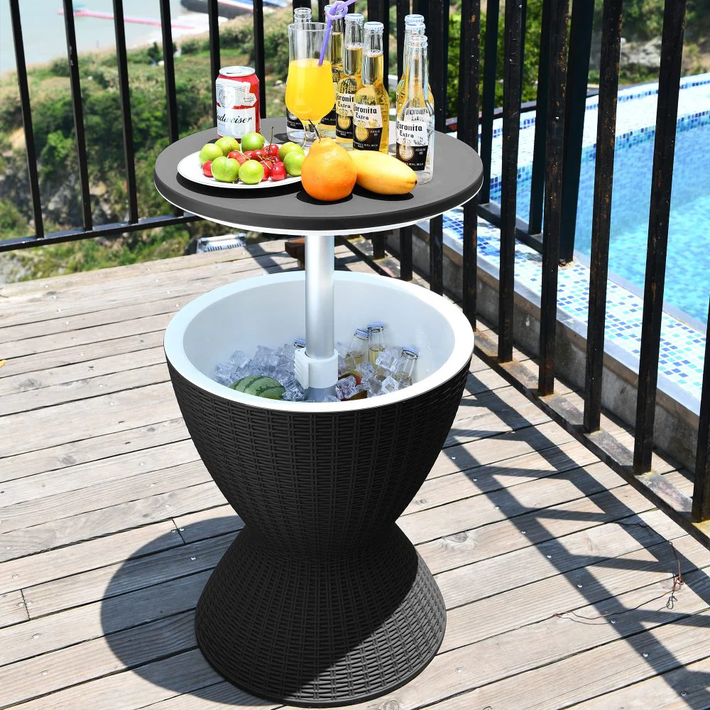 Jody Garden Ice Cooler Table - Black - Nurns