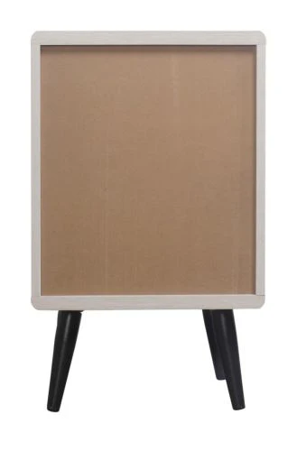 Sault Wooden Bedside Tables Cabinet with 3 Drawers - White - Nurns