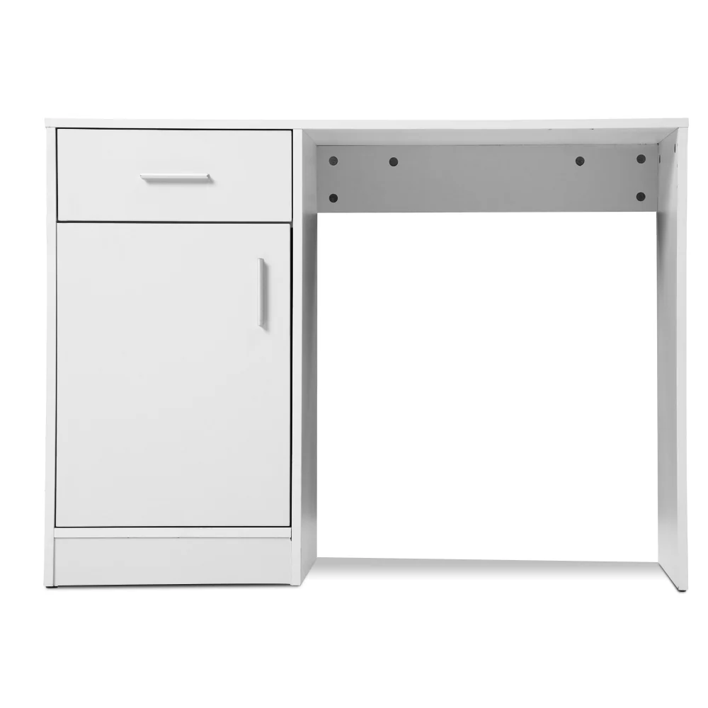 Artiss Computer Desk Drawer Cabinet White 100cm - Nurns