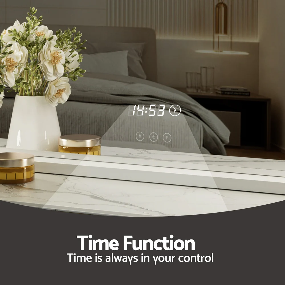 Makeup Mirror Hollywood 58x45cm 15 LED Time - Nurns