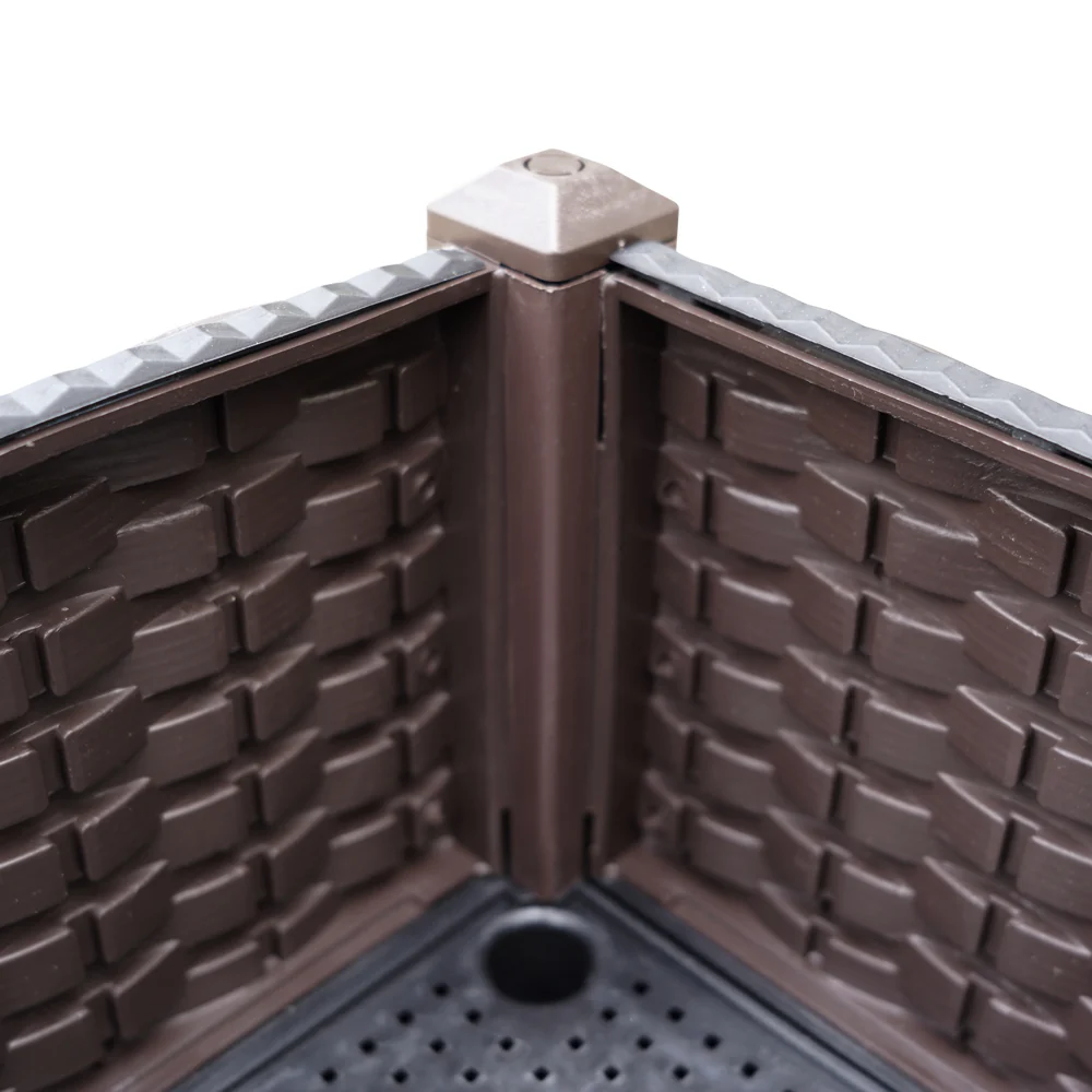 Garden Bed 120x40x36cm PP Planter Box Raised Container Growing Herb - Nurns