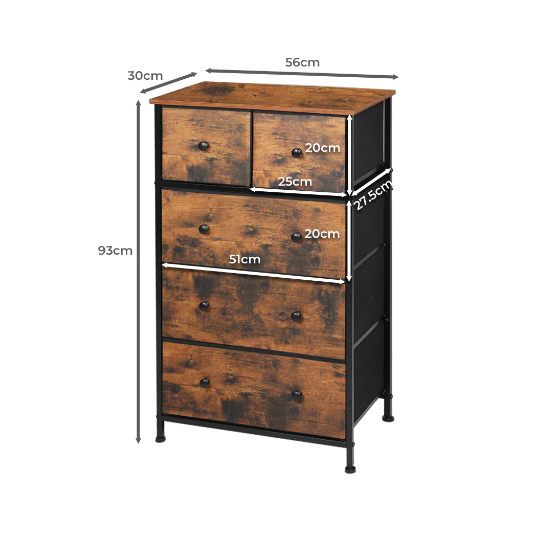 Levede Storage Cabinet Tower Chest 300 Pcs - Nurns