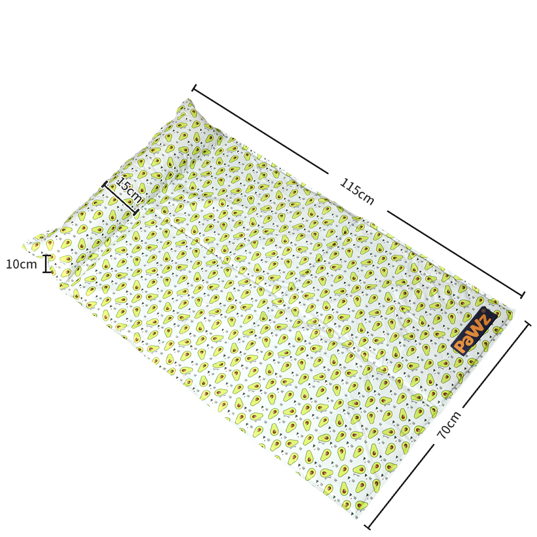 LARGE Dog Beds Pet Cooling Mat Gel Non-Toxic - Yellow - Nurns