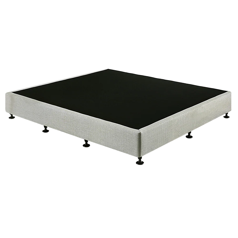 Aisha Ensemble Bed Base Linen Fabric - Light Grey King - Nurns