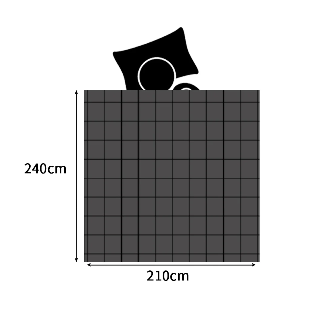 King Dreamz Quilt Doona Comforter Blanket Grey - Nurns