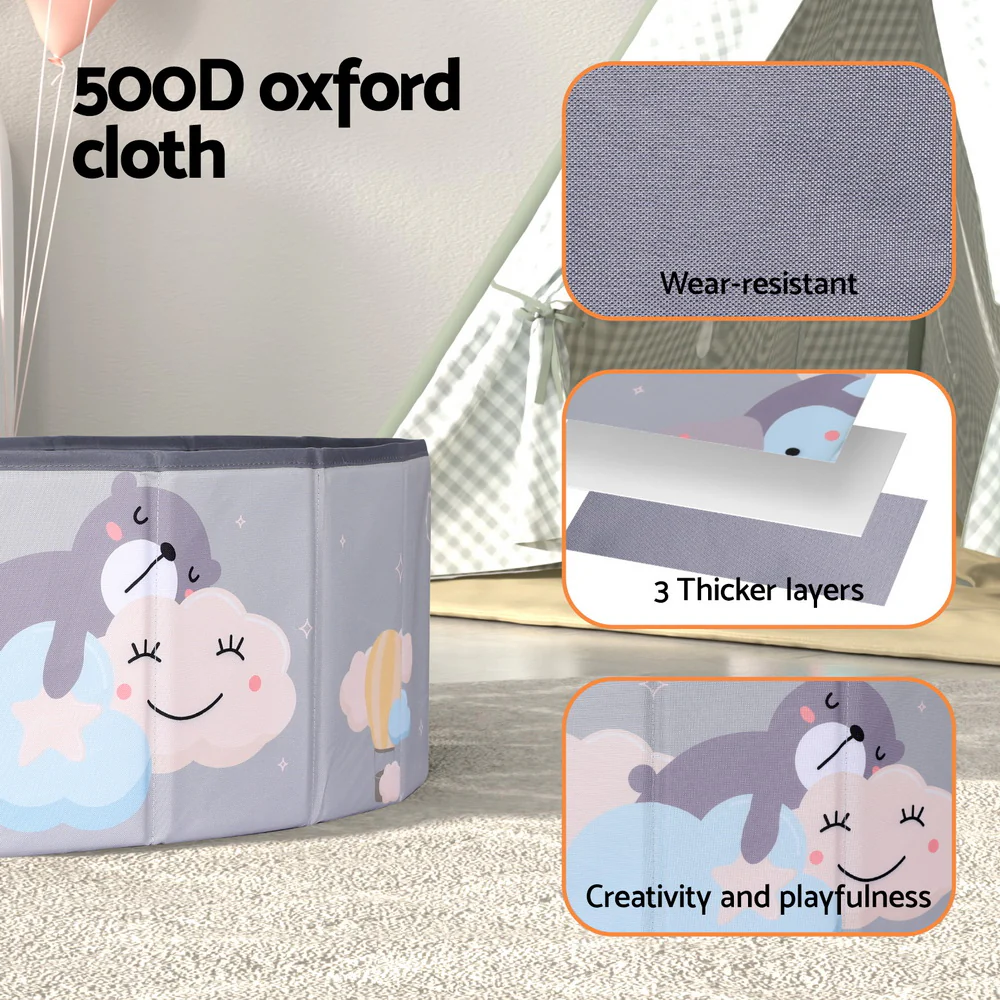 Kids Ball Pool Pit Toddler Ocean Play Foldable Child Playhouse Storage Bag - Nurns