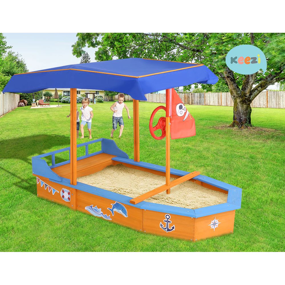 Boat-shaped Canopy Sand Pit - Nurns