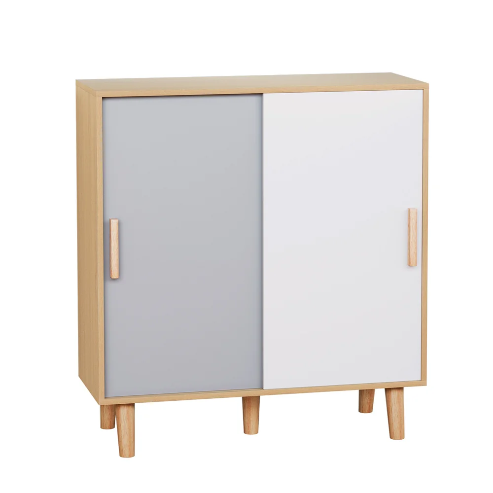 Artiss Shoe Cabinet 30 Pairs Sliding Doors - Nurns